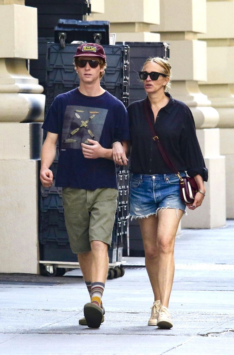 They walked arm and arm in Manhattan