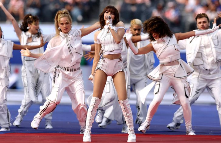 BLACKPINK member Lisa performs during the openingc ceremony before the FIFA World Cup 2026 Group D match between the United States and Paraguay at Los Angeles Stadium, June 12. AFP-Yonhap
