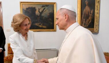 Queen Sofía Honors Princess Irene With Emotional Tribute During Pope Leo XIV Visit