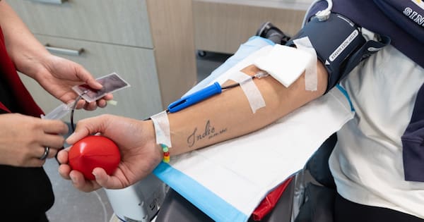 'Blood brothers': Donor centres become 'catch-up hubs'
