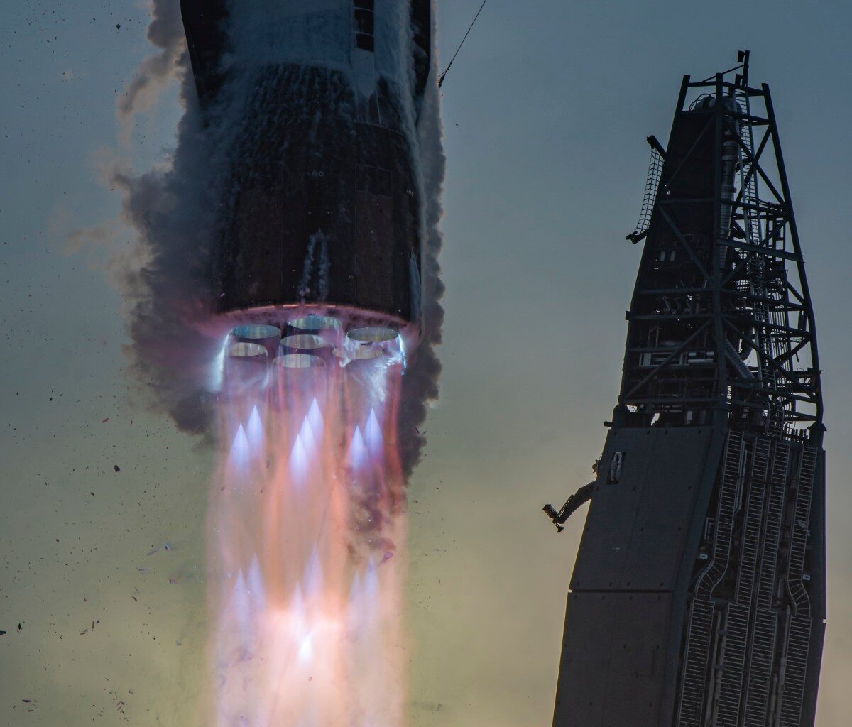 Blue Origin's New Glenn 3 during liftoff in April 2026