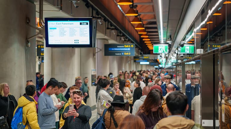 Melbourne's metro tunnel opened last November with two weeks' notice given to the public (file image).