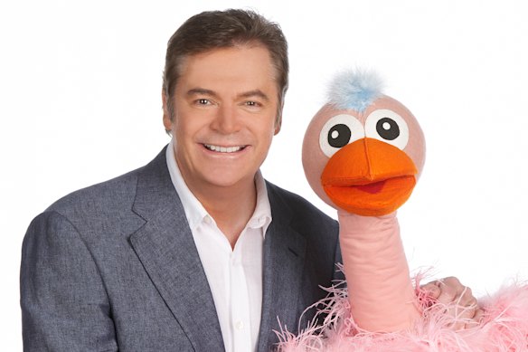 Daryl Somers and his long-time Hey Hey It’s Saturday co-star, Ossie Ostrich.