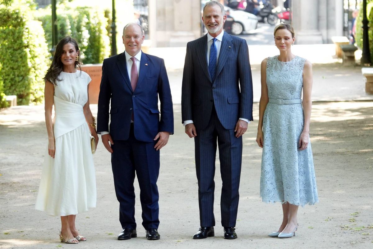 Queen Letizia and Princess Charlene meet King Felipe VI and Prince Albert of Monaco in historic royal encounter: images and full details