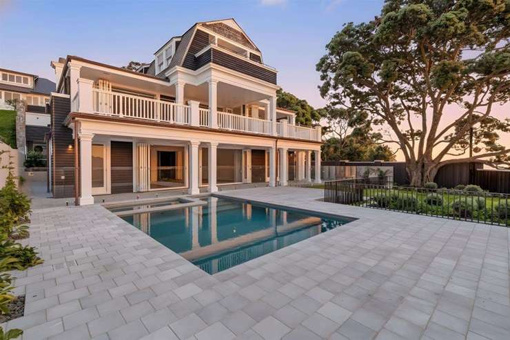 The mansion at 29 Minnehaha Avenue, in Auckland's Takapuna, is looking for a $30m buyer. Photo / Supplied
