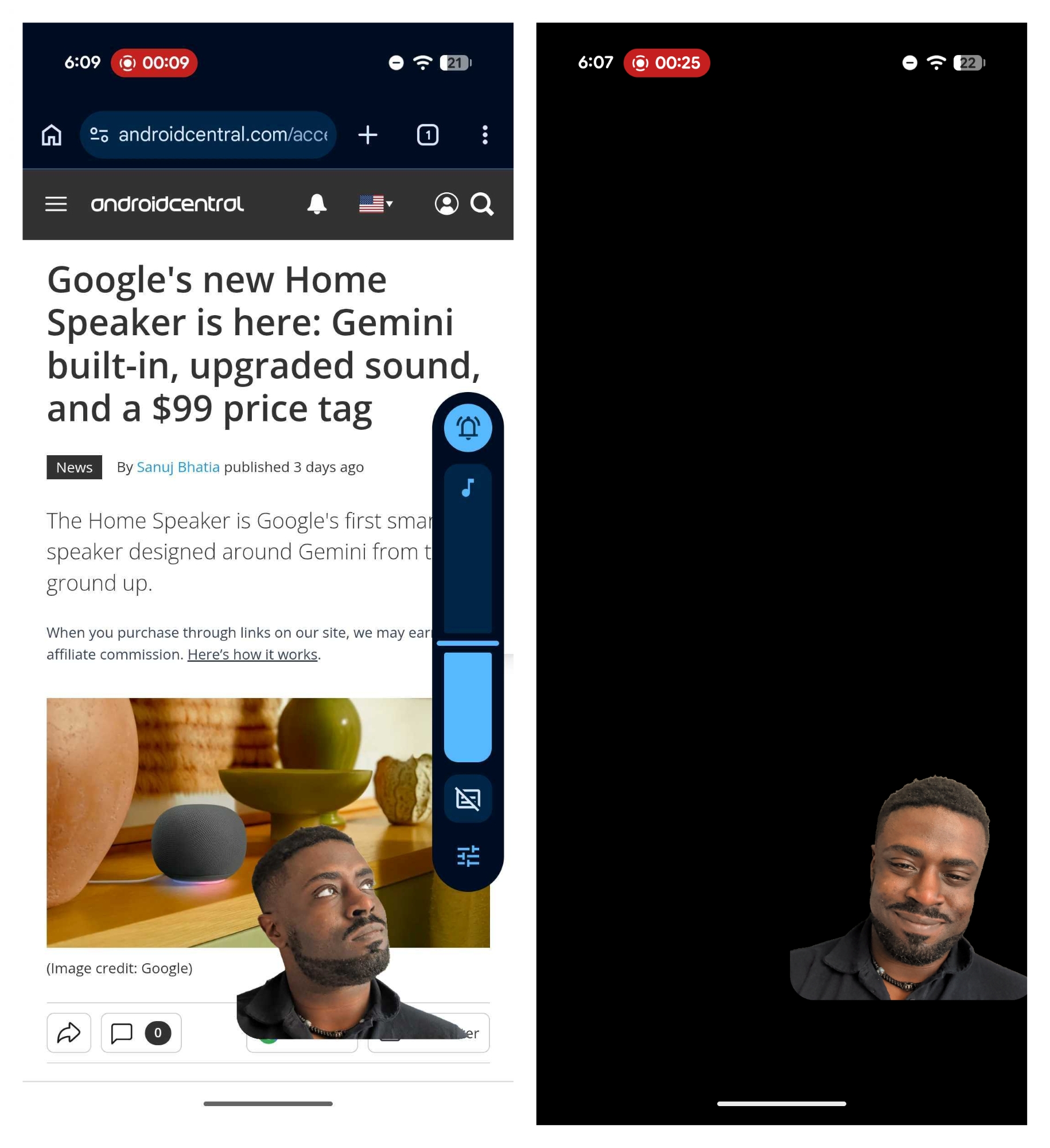 Screen Reactions on the Google Pixel 10