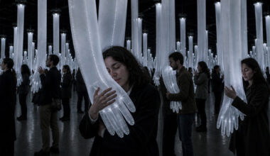 Installation Makes Caressing Public With Hundreds of Textile Arms