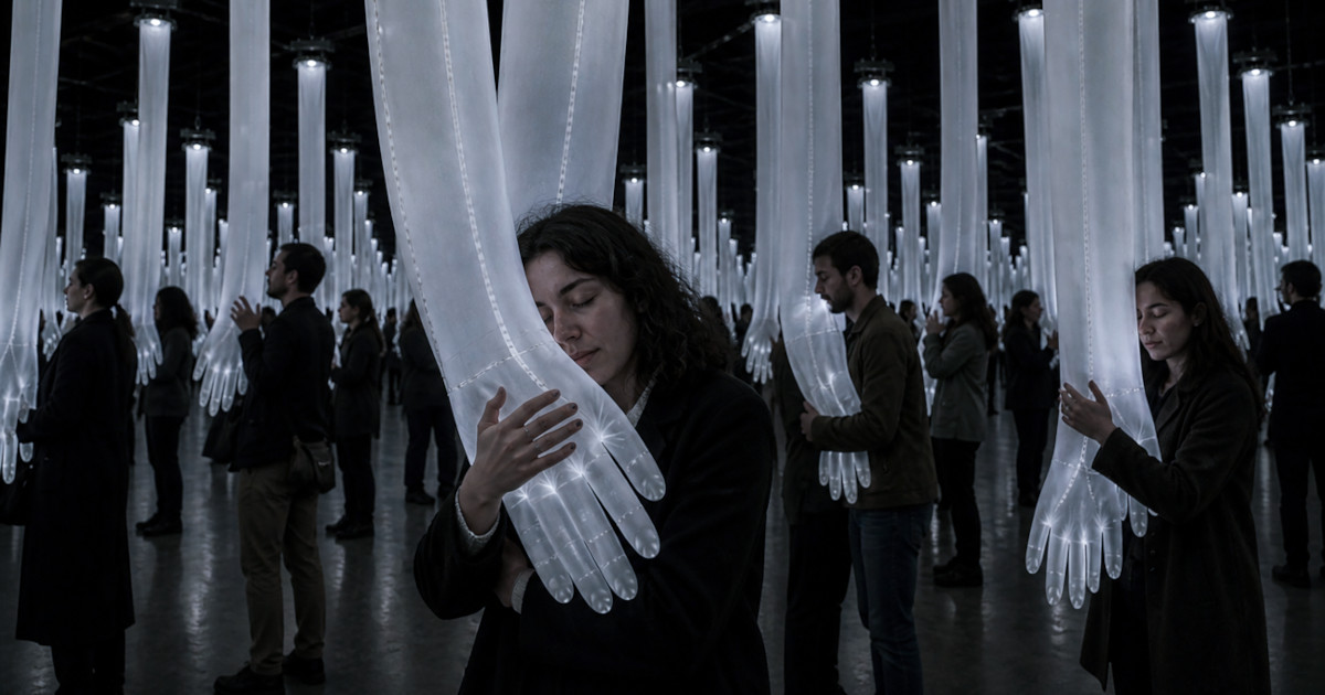 Installation Makes Caressing Public With Hundreds of Textile Arms