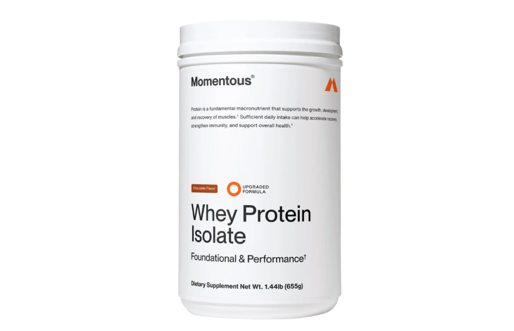 Momentous Grass Fed Whey Protein Isolate Powder