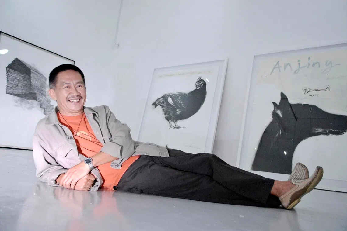 Valentine Willie at the gallery he opened at Tanjong Pagar Distripark in 2008.