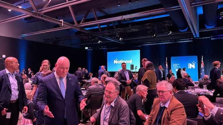 Christopher Luxon and the National party AGM