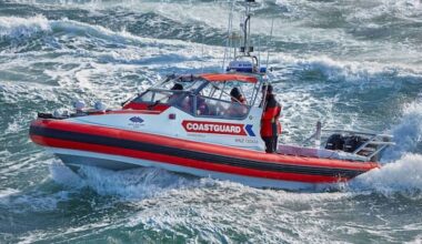 Coastguard rescues stricken yacht, crew 74km off North Cape