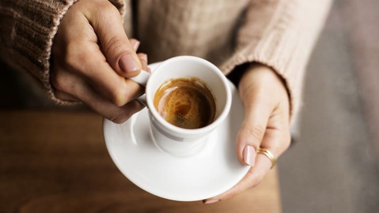 Espresso coffee.