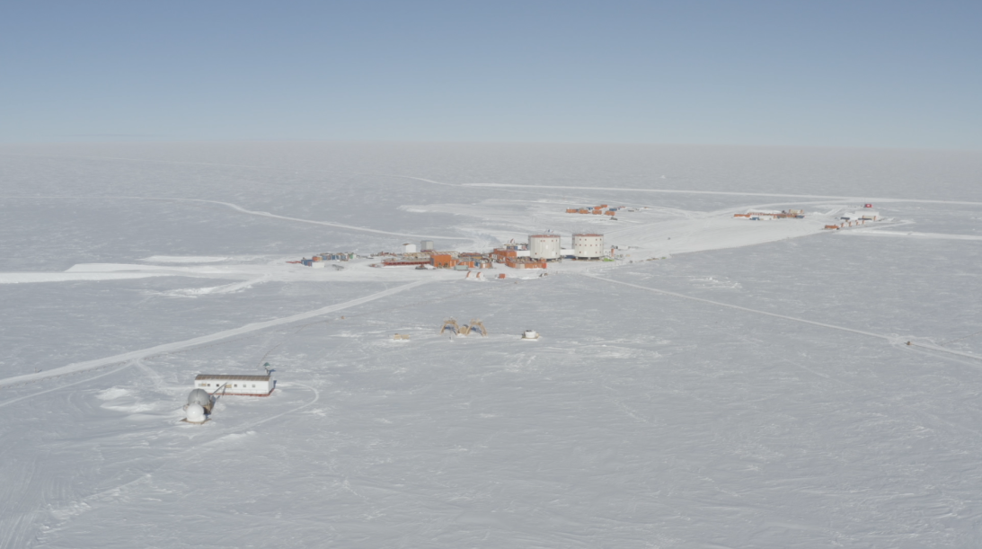 Ice core samples are preserved in a vault in Antarctica near the Concordia Research Station, one of the continent's most isolated research outposts.