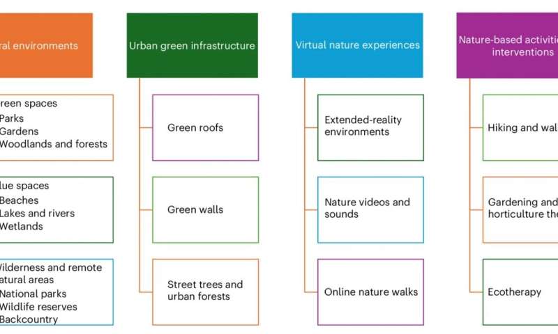 Typology of NBIs. <i>Nature Human Behaviour</i> (2026). DOI: 10.1038/s41562-026-02434-3 Could Your Local Park Be the Key to a Calmer, Happier You? Science Weighs In.