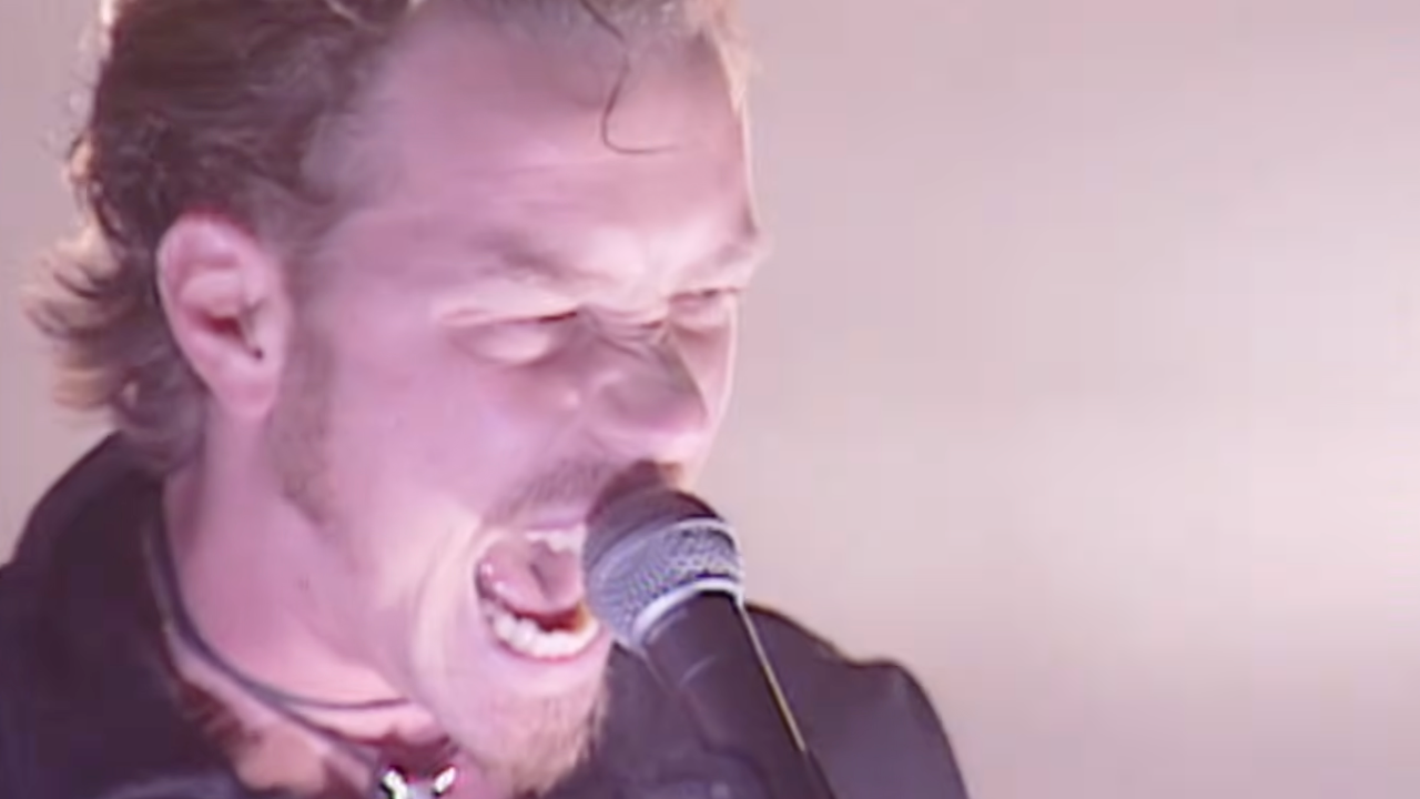 Metallica onstage in 1997