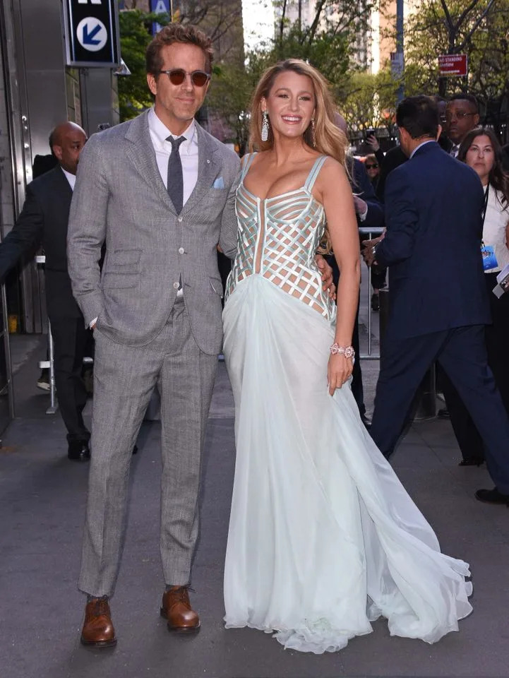 Ryan Reynolds and Blake Lively arriving at the premiere of Another Simple Favor in New York on April 27, 2025.Credit: Getty Images