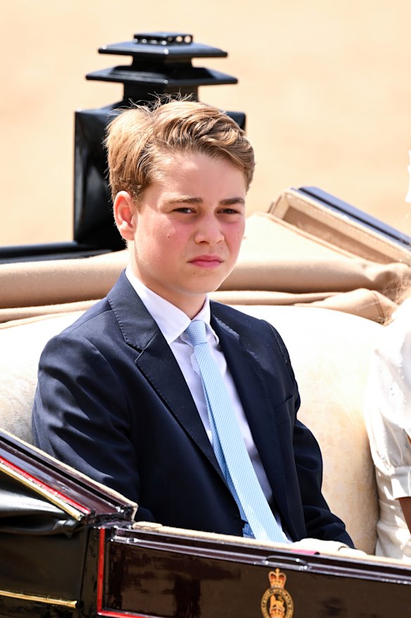 Prince George attends Trooping the Colour in London last weekend.