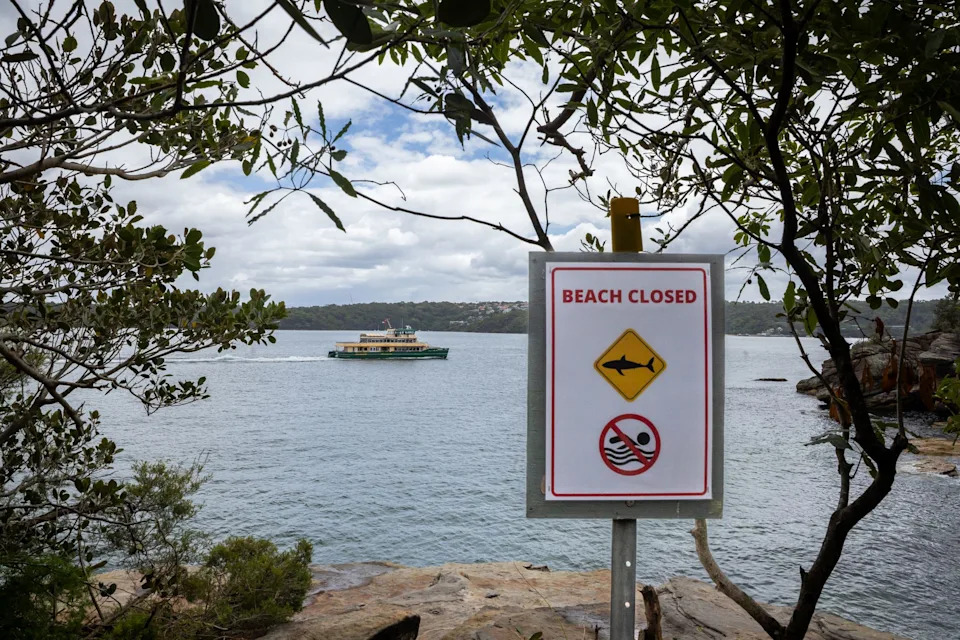 A warning sign near a popular Sydney beach. Sitthixay Ditthavong/AAP/dpa