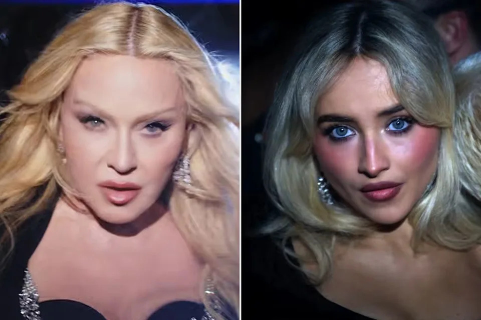 Madonna and Sabrina CarpenterCredit: Madonna/Sabrina Carpenter/YouTube (2)