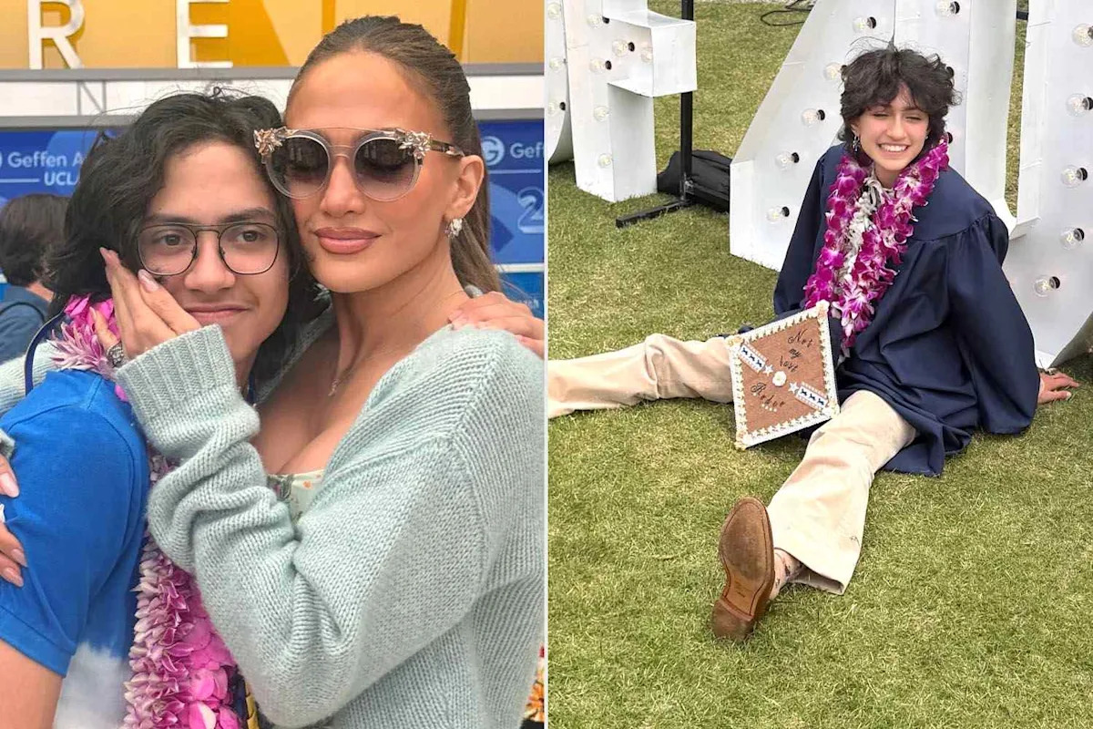 Jennifer Lopez Says She’s ‘Lucky’ While Sharing a Glimpse into Her Twins' Recent High School Graduations