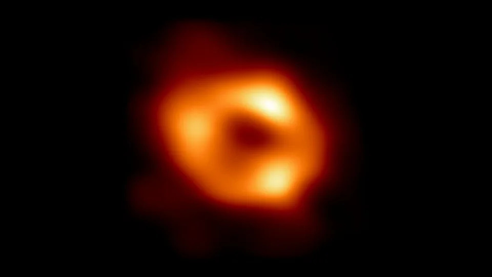An image of Sagittarius A* captured by the Event Horizon Telescope (EHT). - Event Horizon Telescope