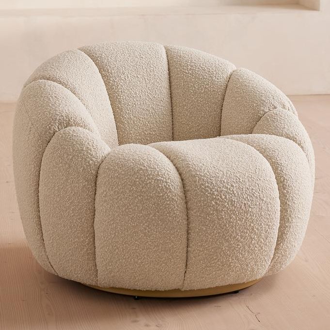 Garret Armchair, Boucle, Natural