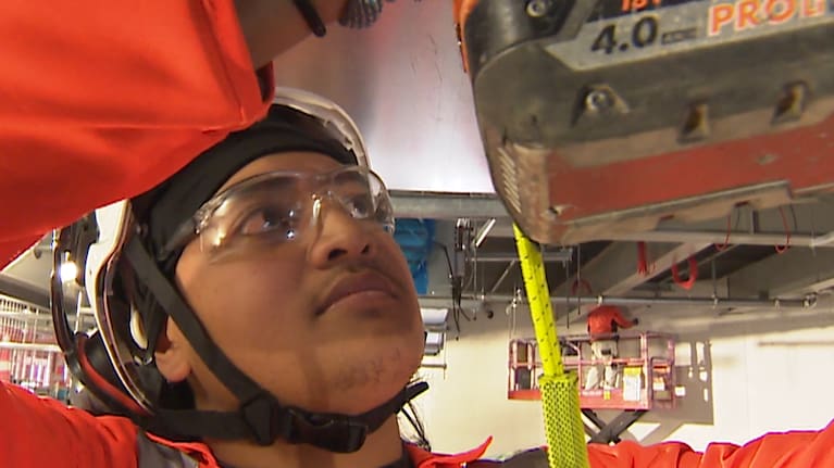 David Mafileo was now working as an apprentice on Auckland Airport’s multi-billion-dollar terminal redevelopment.
