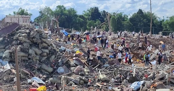 Blast at building storing explosives in Myanmar kills more than 45
