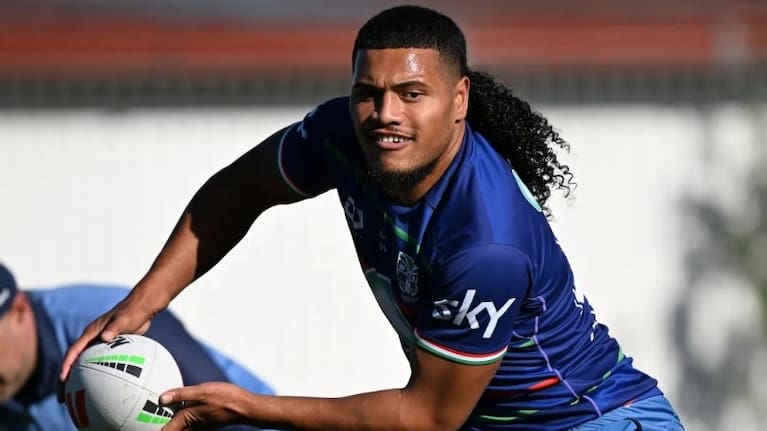 Demitric Vaimauga at Warriors training.