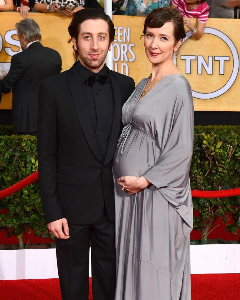 Simon Helberg and his wife, Jocelyn Towne, in Jan. 2014.Credit: Mark Davis/WireImage