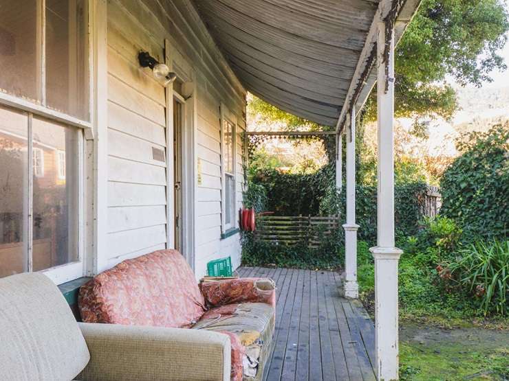 The tired five-bedroom villa at 11 Rue Balguerie, in Akaroa, is believed to date back to the 1860s. Photo / Supplied