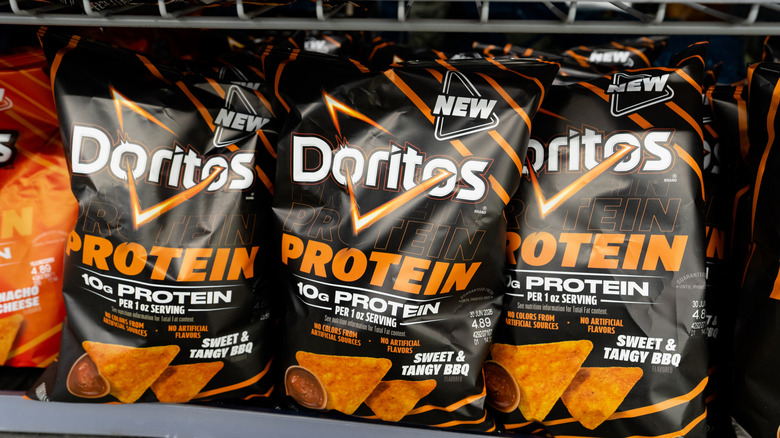 Bags of Doritos Protein in store