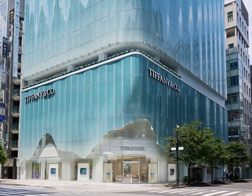 Tiffany & Co. Ginza in Tokyo, Japan by Peter Marino Architects, Kimiko Fujimura, Jun Aoki, Hugh Dutton. Image credit: Tiffany & Co.