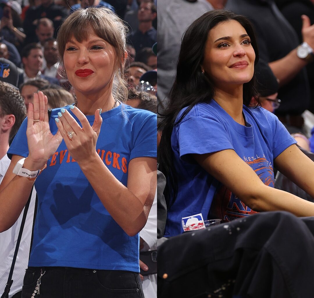 Taylor Swift, Kylie Jenner Hug After Knicks’ Win Against Spurs