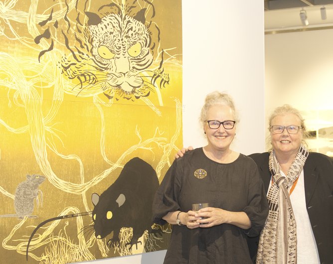 Curators Joanne Wood and Lotte Waters