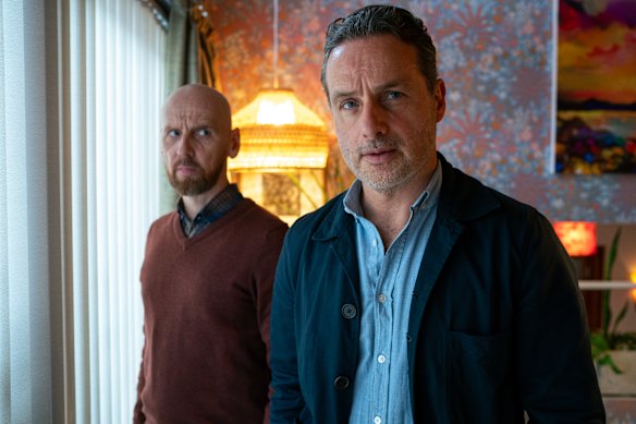 Andrew Lincoln (right) leads Scottish thriller Coldwater.