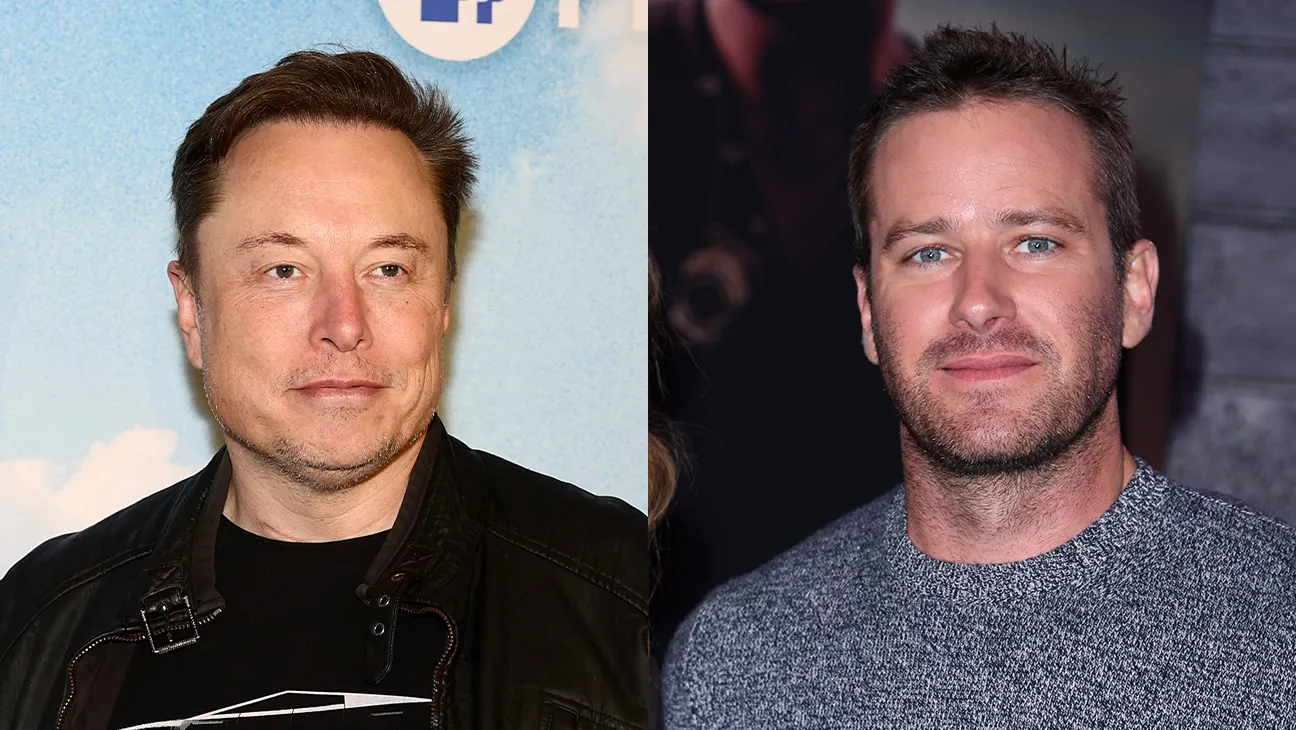 Elon Musk and Armie Hammer