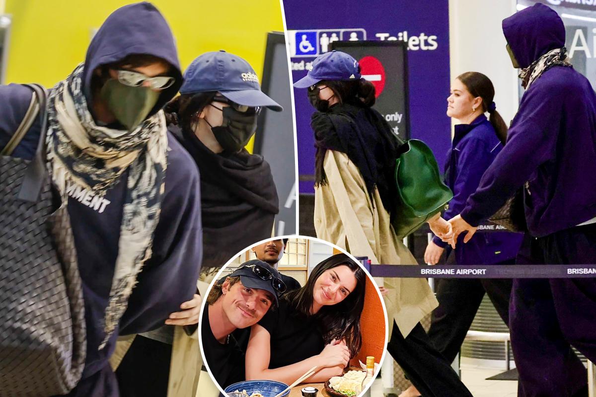 Kendall Jenner and Jacob Elordi fly under the radar at airport after Australia getaway