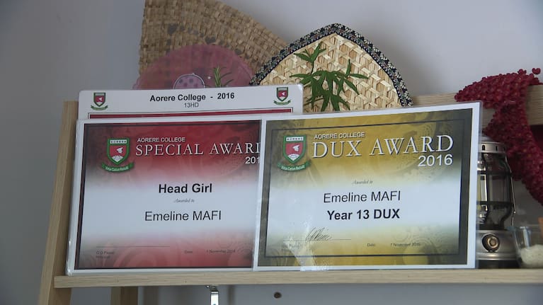 Emeline's won numerous awards including dux at Aorere College in Mangere.