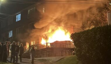Large fire breaks out at student flat in Dunedin overnight