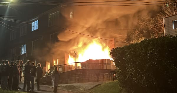 Large fire breaks out at student flat in Dunedin overnight
