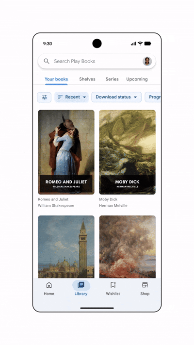reading companion in Google Play books