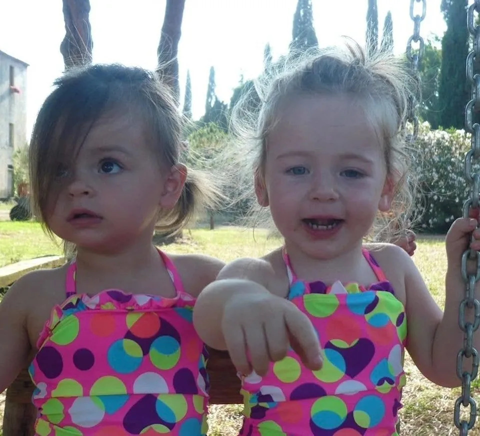 Photo shared by Sarah Jessica Parker of her twin daughters Tabitha and Loretta as babies in honor of their 17th birthday on June 22, 2026
