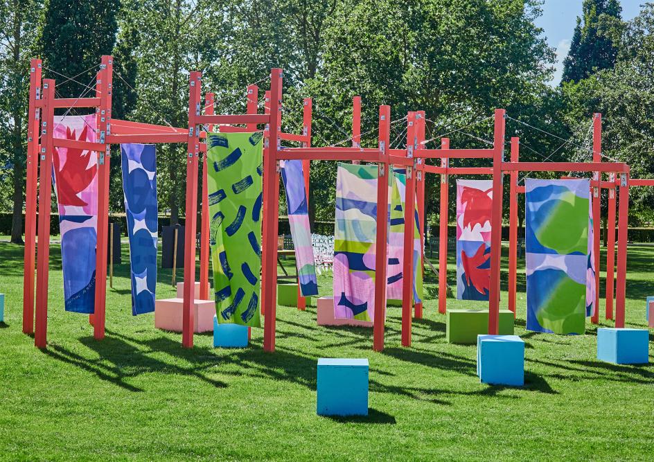 Wiggle Wonderland at National Memorial Arboretum, artwork by Lucy Grainge. Photo by Beca B Jones