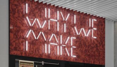 The act of 'making' is at the heart of APFEL's exhibition graphics for V&A East Museum