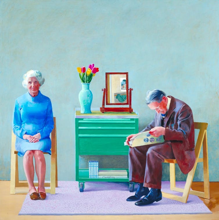 Painting of Hockney's parents.