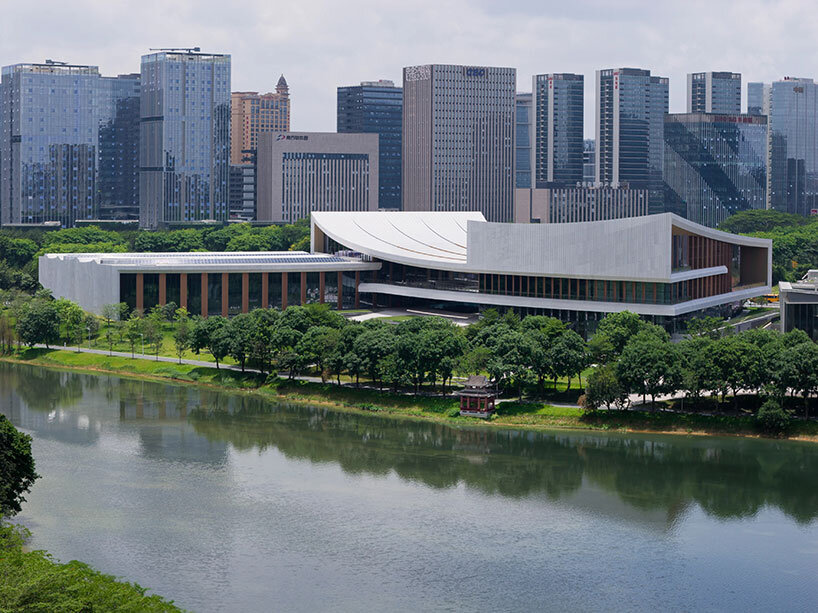 flowing forms inspired by cantonese opera shape ZHA's songshan lake cultural centre - 1