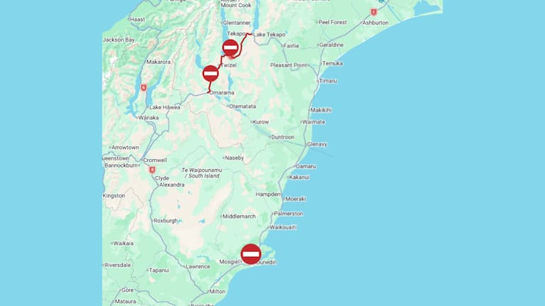 Freezing temperatures are affecting roads throughout the central South Island this morning, and caution is being urged on all inland highways.