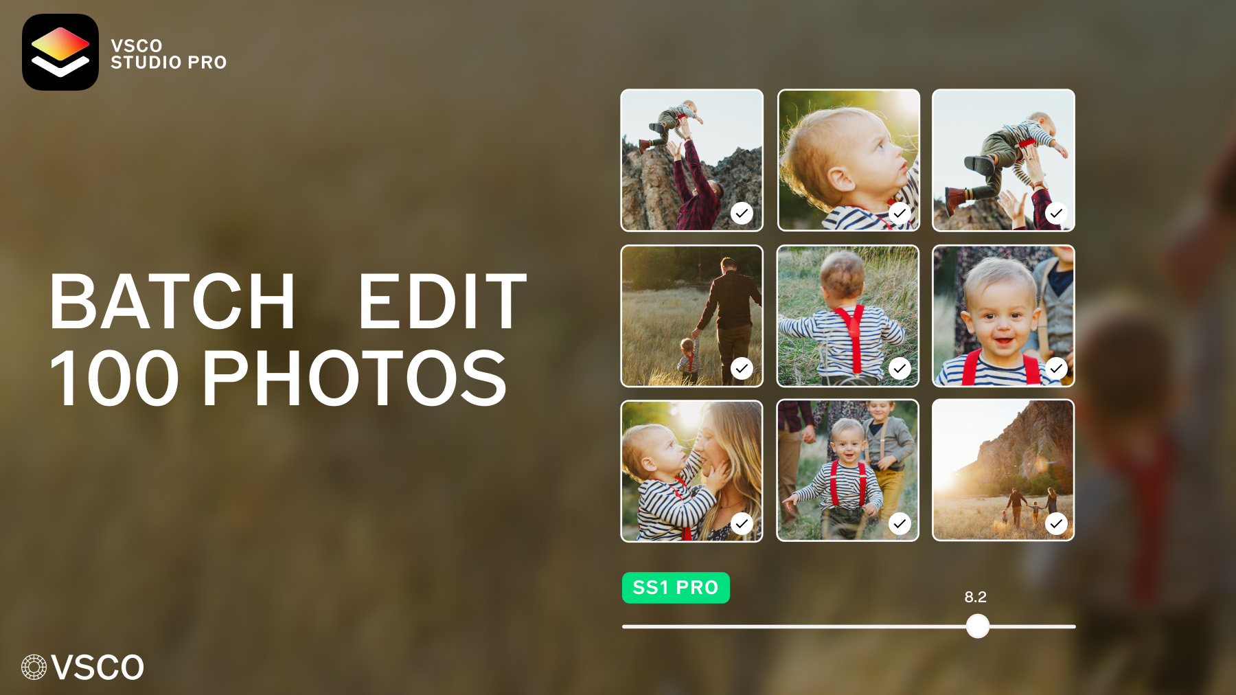 Screenshots of the VSCO Studio Pro new iOS editing app
